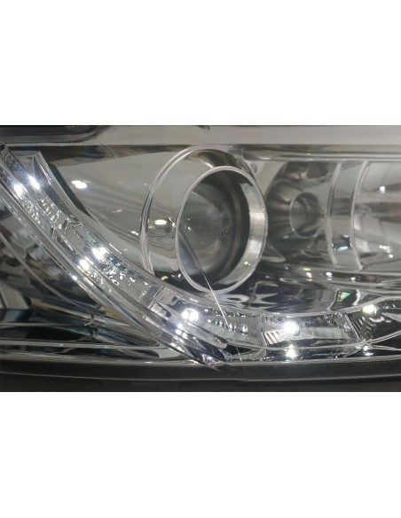 LED DRL fari per Audi A4 B6 Cabrio (2000-2006) Cromo