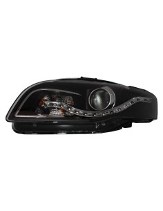 Fari LED DRL per Audi A4 B7 (11.2004-03.2008) Nero 2