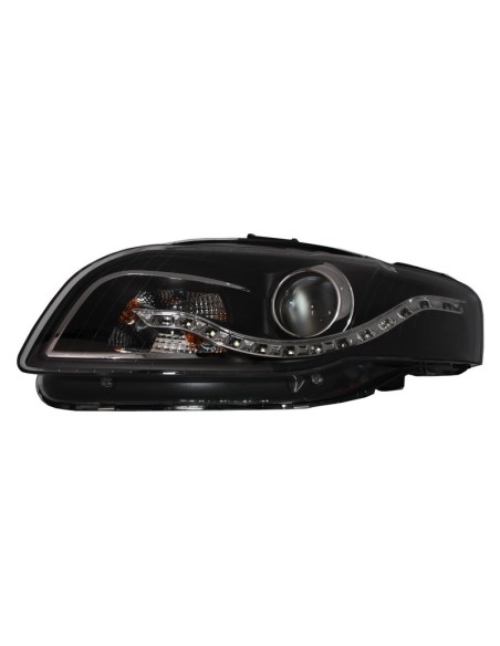 Fari LED DRL per Audi A4 B7 (11.2004-03.2008) Nero