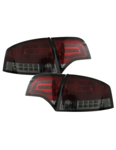 Fanali posteriori a LED per Audi A4 B7 Limousine (2004-2008) LED lampeggiatore rosso fumo