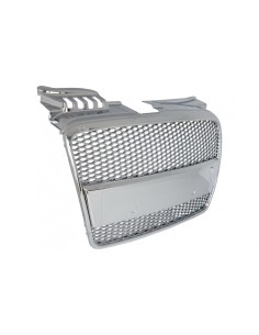 Badgeless griglia anteriore per Audi A4 B7 Limousine Avant Cabrio (04-09) Cromo 2