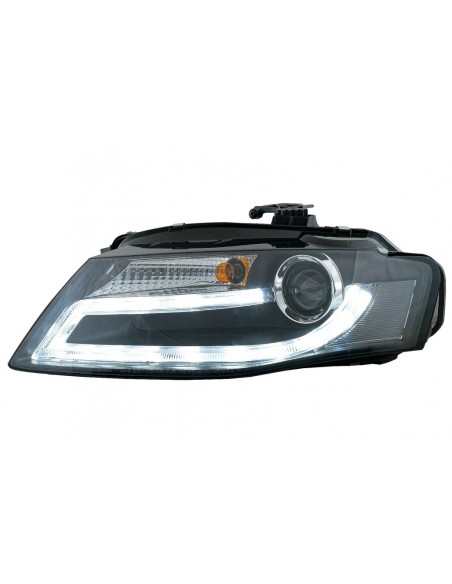 Fari per Audi A4 B8 8K (08-11) con luce di marcia diurna a LED Bar Xenon Design LHD