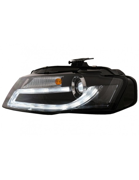 Fari per Audi A4 B8 8K (08-11) con luce di marcia diurna a LED Bar Xenon Design LHD