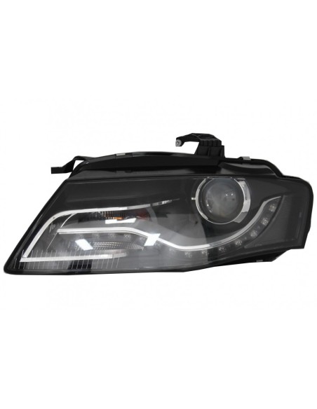 Xenon Fari LED DRL Luci di marcia diurna per AUDI A4 B8 8K (09.07-10.11) - Nero