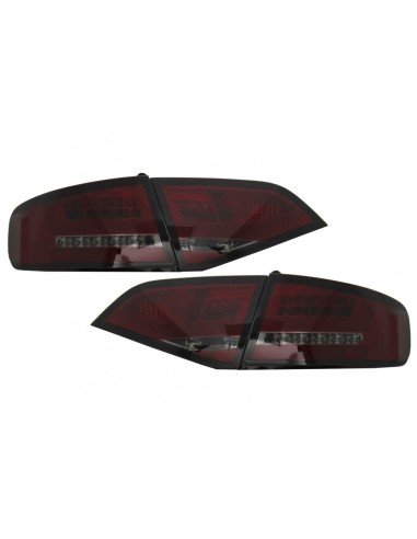 Fanali posteriori a LED per AUDI A4 B8 Berlina Limousine (08-11) - Fumo rosso