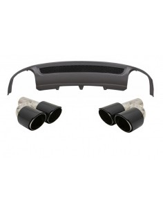Paraurti posteriore Valance diffusore d'aria per Audi A4 B8 Pre Facelift Limousine Avant (08-11) in fibra di carbonio