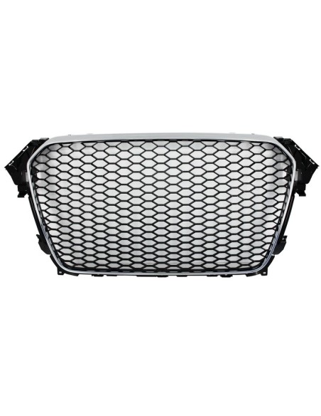 Montaggio Griglia centrale w/ paraurti posteriore Valance Diffusore d'aria e per AUDI A4 B8 Facelift (12-15)