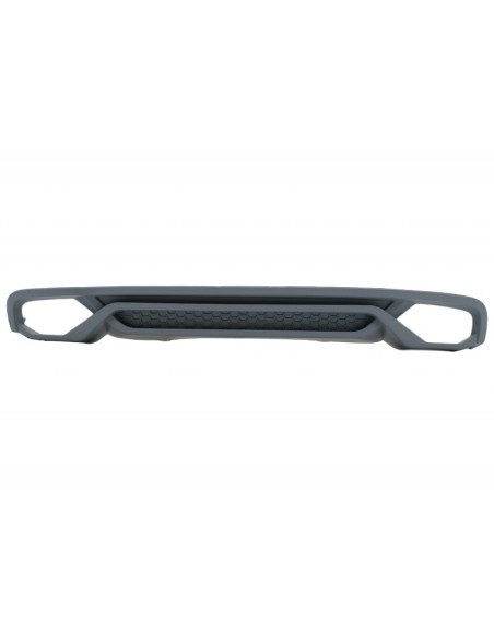 Paraurti posteriore Valance diffusore w/ tronco spoiler Piano nero per Audi A4 B8 berlina Facelift
