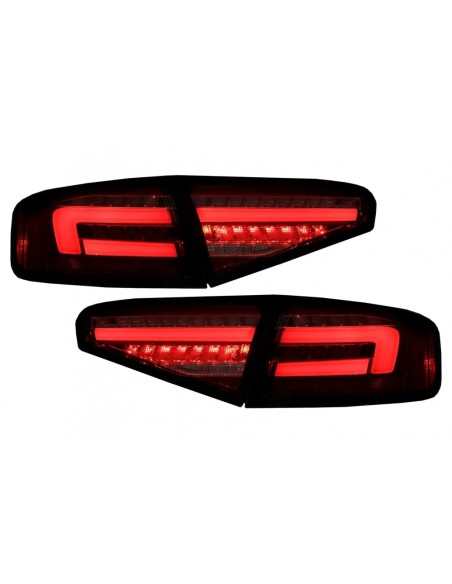 Fanali posteriori a LED per AUDI A4 B8 (12-15) Limousine rosso bianco luci di svolta sequenziale