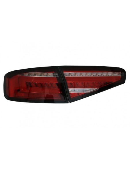 Fanali posteriori a LED per AUDI A4 B8 (12-15) Limousine rosso bianco luci di svolta sequenziale