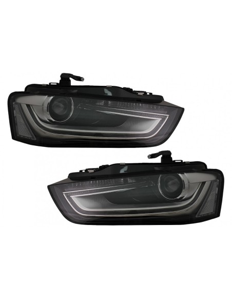LED DRL fari per Audi A4 B8.5 Facelift (12-15) Nero