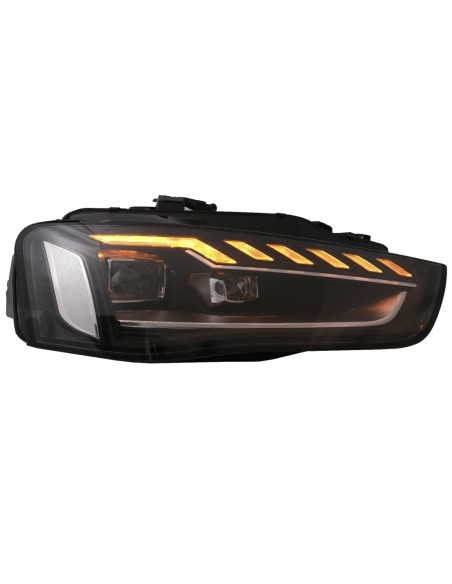 Full LED fari per Audi A4 B8.5 Facelift (12-15) Luce di svolta sequenziale nero A4 B9.5 Design