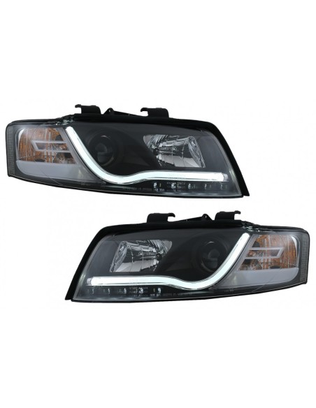 Fari LED DRL per Audi A4 8E (10.00-10.04) Luci di marcia diurna Nero