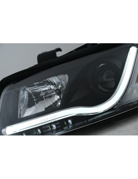 Fari LED DRL per Audi A4 8E (10.00-10.04) Luci di marcia diurna Nero