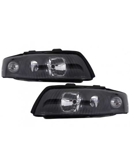 Fari anteriori per AUDI A4 B6 (00-04) RHD - LHD Nero