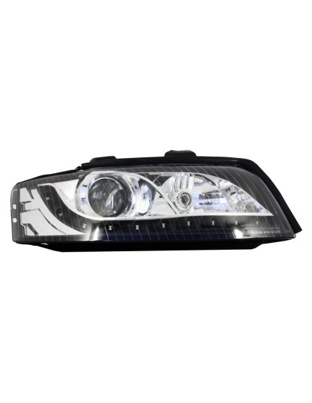 Xenon fari per AUDI A4 B6 8E (01-04) LED DRL Look nero (RHD)