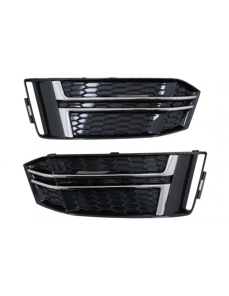 Griglia Copre Griglie Laterali Audi A4 B9 Avant (16-18), S-Line Silver
