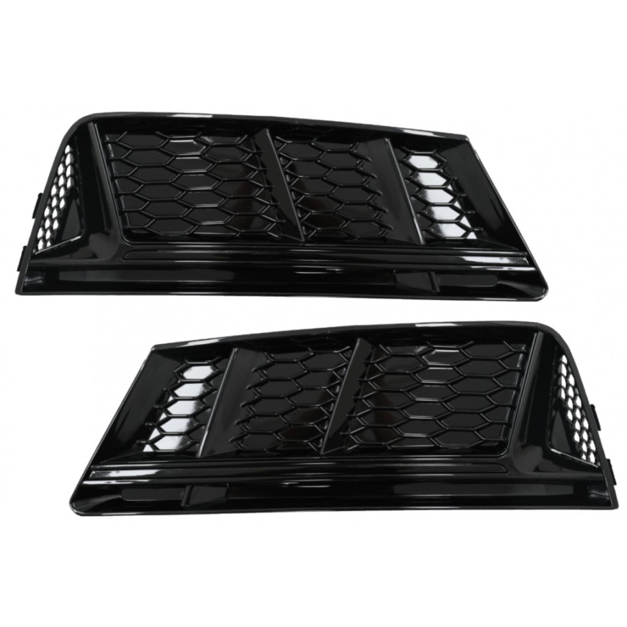 Autolod - Ricambi per auto online|Griglia Copre Griglie Laterali Audi A4 B9 Avant (16-18), Black Edition