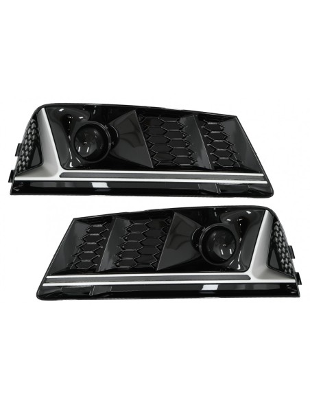 Copertura inferiore griglia ACC per Audi A4 B9 Avant (16-18), Edizione Silver