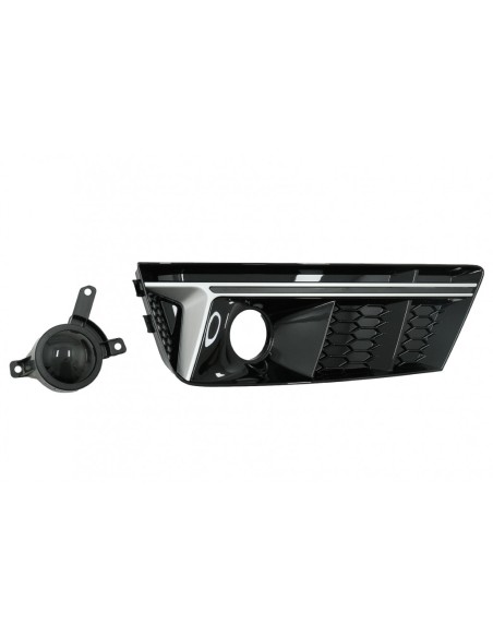 Copertura inferiore griglia ACC per Audi A4 B9 Avant (16-18), Edizione Silver