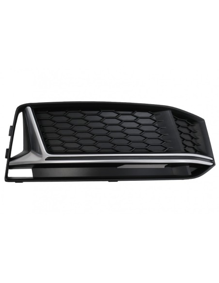 Griglia inferiore paraurti Copre griglie laterali per Audi A4 B9 Avant (16-18), Edizione Silver S-Line