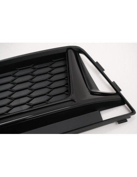 Griglia inferiore paraurti Copre griglie laterali per Audi A4 B9 Avant (16-18), Edizione Black S-Line
