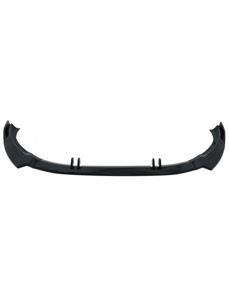 Spoiler Lip Add-On Paraurti Anteriore Audi A4 B9 Secondo Facelift, S-Line Piano Nero