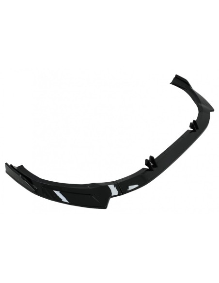 Spoiler Lip Add-On Paraurti Anteriore Audi A4 B9 Secondo Facelift, S-Line Piano Nero