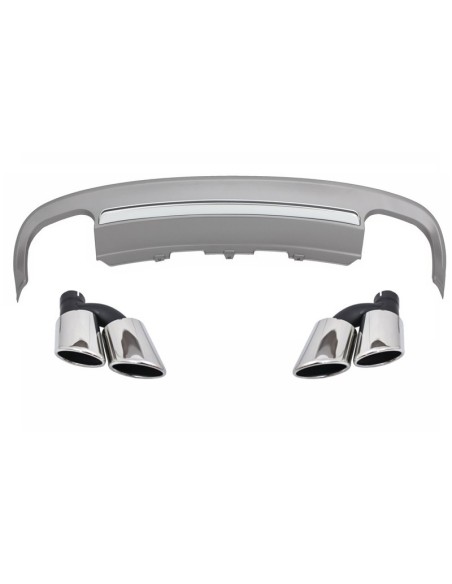Valance Diffusore Paraurti Posteriore Scarico Suggerimenti Marmitta Tubi di coda per Audi A5 8T 2 porte Coupé-Cabriolet
