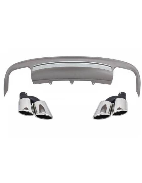 Valance Diffusore Paraurti Posteriore Audi A5 8T 4 porte (12-15) Facelift, Tubi di coda