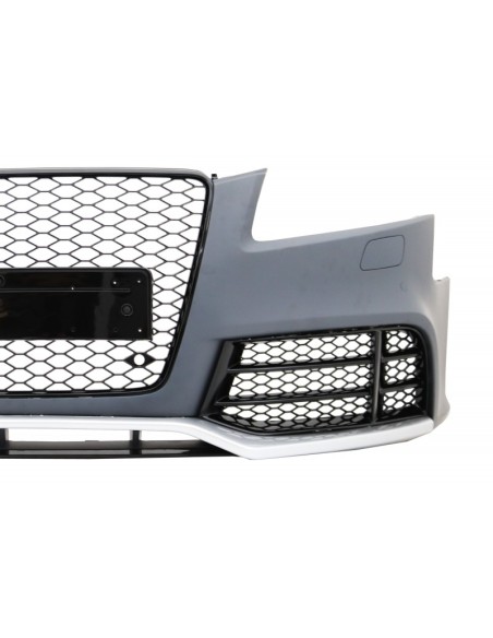 Paraurti Anteriore AUDI A5 8T Pre Facelift (07-11) w/ Spoiler Lip RS5 Design, Carbonio Reale
