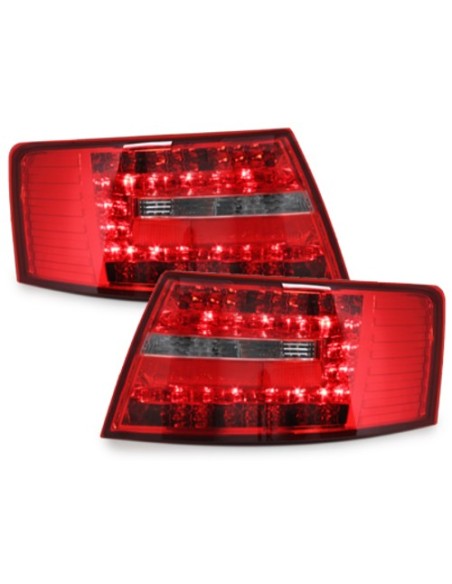 Fanali Posteriori LED AUDI A6 4F Lim. 04-08 Red-Crystal