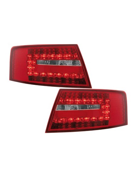 Fanali Posteriori LED AUDI A6 4F Lim. 04-08 Red-Crystal