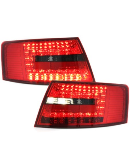 Fanali Posteriori LED AUDI A6 4F Lim. 04-08 Rosso-Fumo