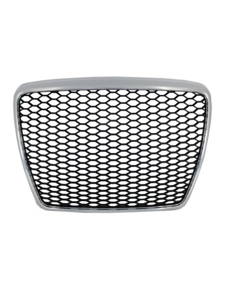 Calandra anteriore Badgeless Audi A6 4F2 4F C6 (04-11) RS Design nero cromato