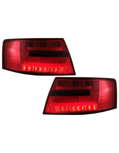 LED BAR luci posteriori Audi A6 C6 4F berlina (04.04-08) 7-PIN rosso fumo