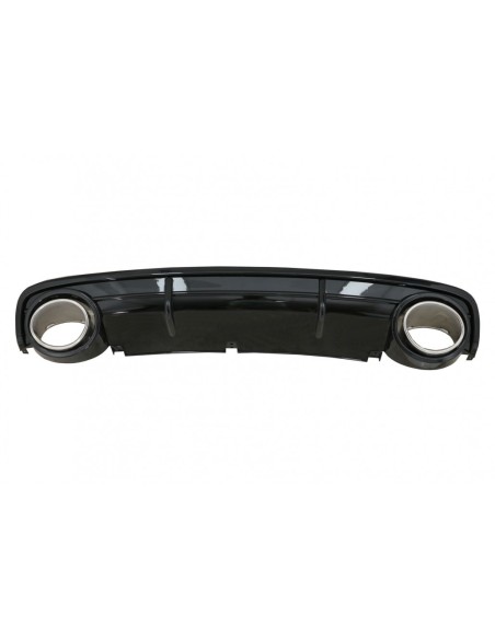 Paraurti posteriore Valance diffusore per Audi A6 C6 4F (04-08) Berlina Avant RS Design Nero