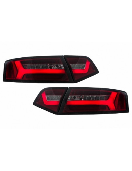 Fanali posteriori LED Audi A6 4F2 C6 Limousine (08-11) Fumo rosso Facelift con luci dinamiche