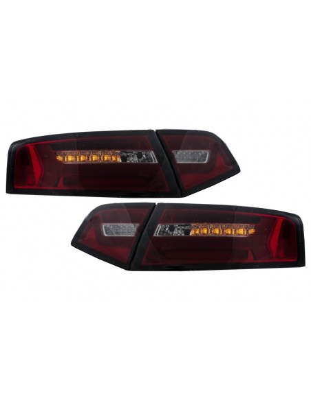 Fanali posteriori LED Audi A6 4F2 C6 Limousine (08-11) Fumo rosso Facelift con luci dinamiche