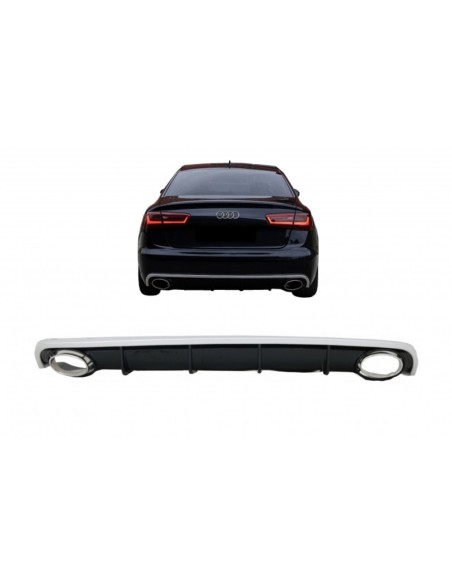 Paraurti posteriore Valance diffusore Audi A6 C7 4G Limousine Avant (10-14) RS6 Design
