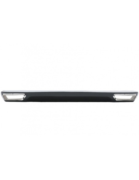 Paraurti posteriore Valance diffusore e scarico per Audi A6 4G (10-14) Facelift W12 con stampaggio cromato