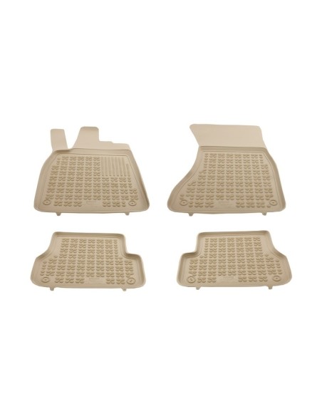 Tappetino gomma beige per Audi A6 C7 4G Limousine (11-18) e A7 4G Sportback (10-17)