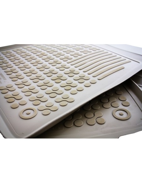 Tappetino gomma beige per Audi A6 C7 4G Limousine (11-18) e A7 4G Sportback (10-17)