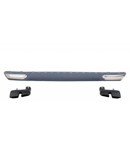 Paraurti posteriore Valance diffusore e scarico per Audi A6 4G (10-14) Facelift W12 Design