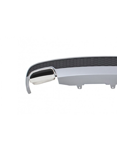 Paraurti posteriore Valance diffusore con scarico per Audi A6 4G Limousine (11-14) Facelift Look