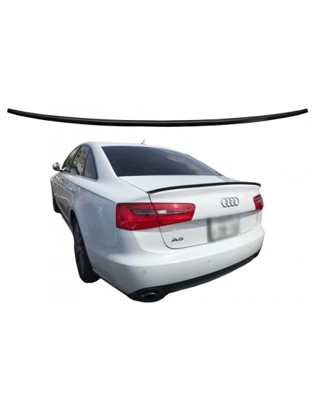 Spoiler bagagliaio per Audi A6 C7 4G 4 porte (11-18) Piano Nero