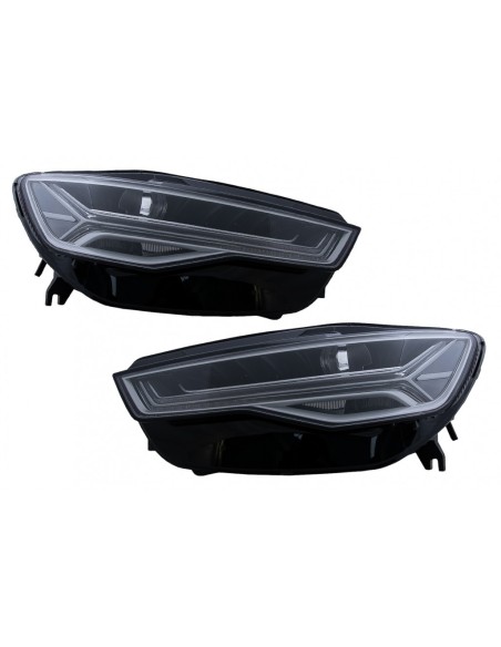 Fari LED completi per Audi A6 4G C7 (11-18) Facelift Matrix Design con luci di svolta dinamiche sequenziali