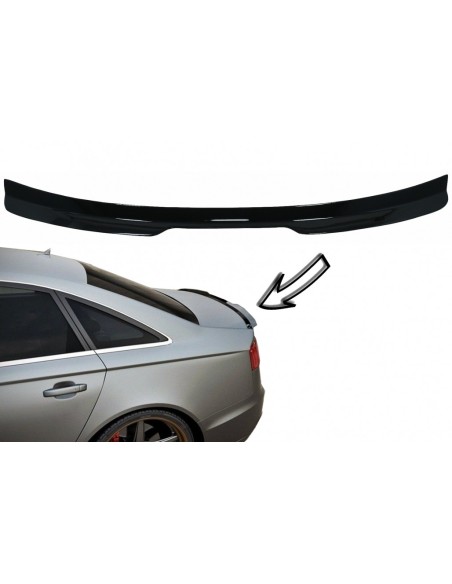 Spoiler tronco per Audi A6 C7 4G berlina 4 porte (11-18) Piano Nero