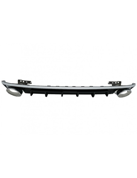 Paraurti posteriore Valance diffusore Argento per A6 C8 Avant Sedan RS6 Design.