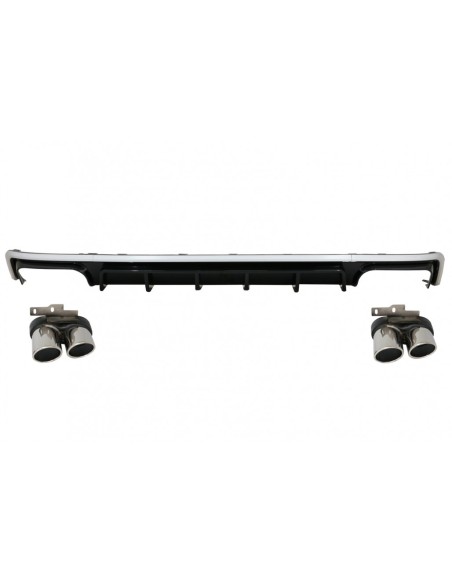 Paraurti posteriore Valance diffusore Argento S6 Design per A6 C8 Avant Sedan.